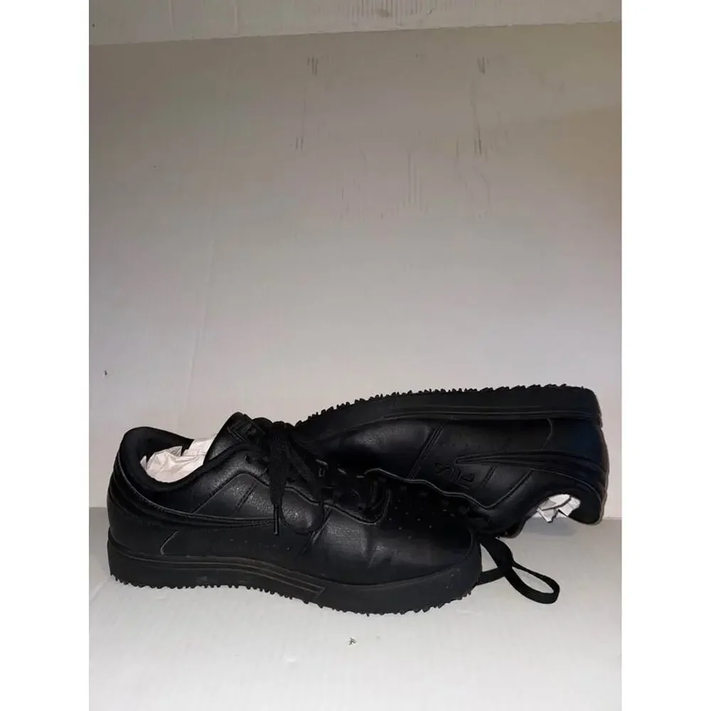 Fila Vulc 13 Black Work Shoes men’s Size 8 1/2 Slip Resistant Sneakers